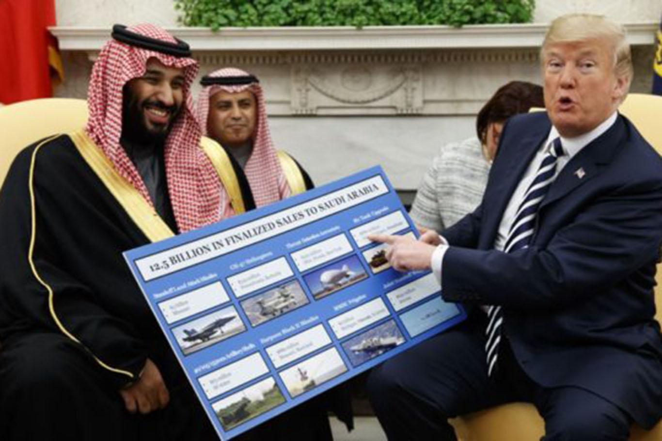 Trump: Suudi Arabistan'ı biz koruyoruz! Trump: Suudi Arabistan'ı biz koruyoruz!